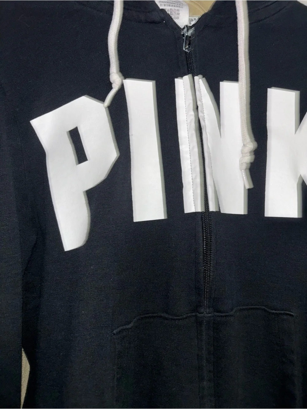 PINK Victoria's Secret Black, White, Gray & Tan Hoodie and Tops Bundle